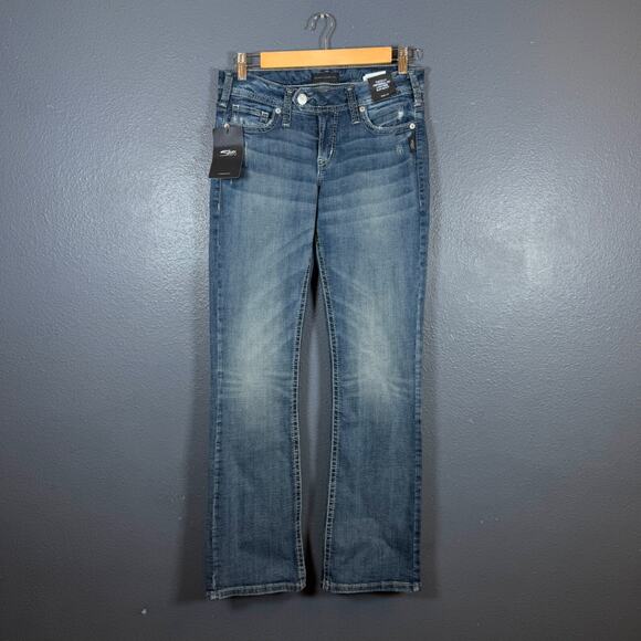 Silver Jeans co 28/31 blue indigo denim pants jeans Tuesday Slim Boot new Y2K - Picture 1 of 8